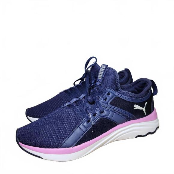 Puma Women's Running Shoes - Navy Pink Size 8.5 - Picture 1 of 9